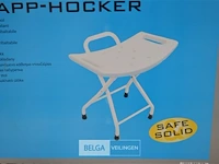 Enzo rodi klapbare douche stoel - afbeelding 2 van  5