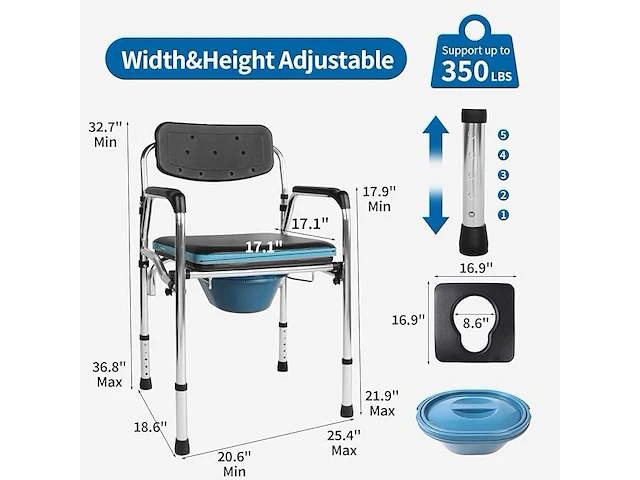 Eosprim toiletstoel - afbeelding 3 van  6