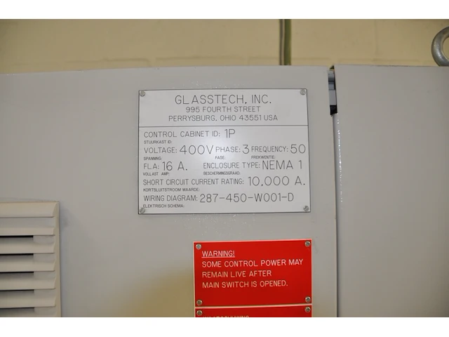 Epb-t furnace gt4 glasstech incl. heating tunnel - afbeelding 40 van  46
