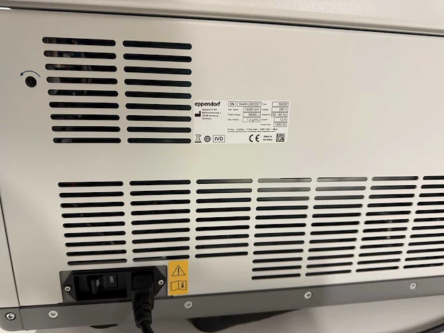 Eppendorf - 5920r - cooled centrifuge - afbeelding 9 van  9