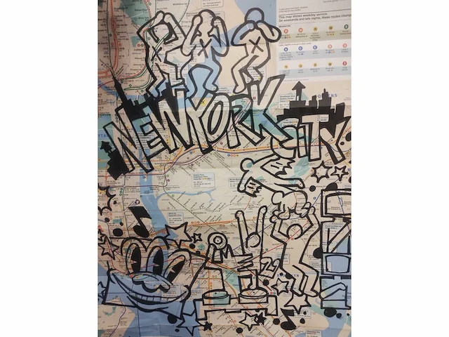 Eq nyc orginele subway viltstift tekening - afbeelding 3 van  6