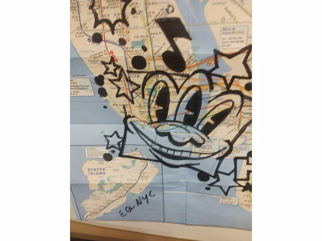 Eq nyc orginele subway viltstift tekening - afbeelding 4 van  6