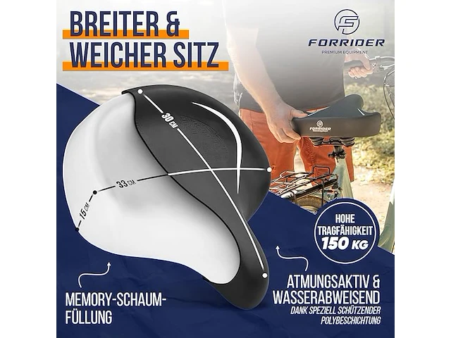 Ergonomisch fietszadel - afbeelding 2 van  2