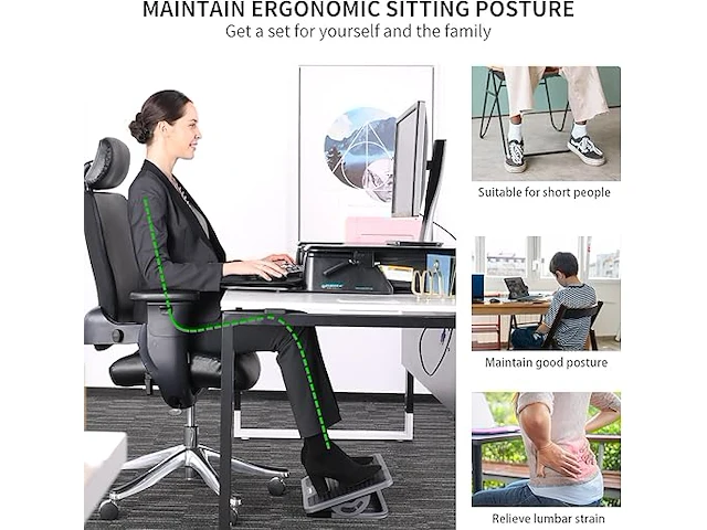 Ergonomisch verstelbare voetsteun - afbeelding 2 van  5