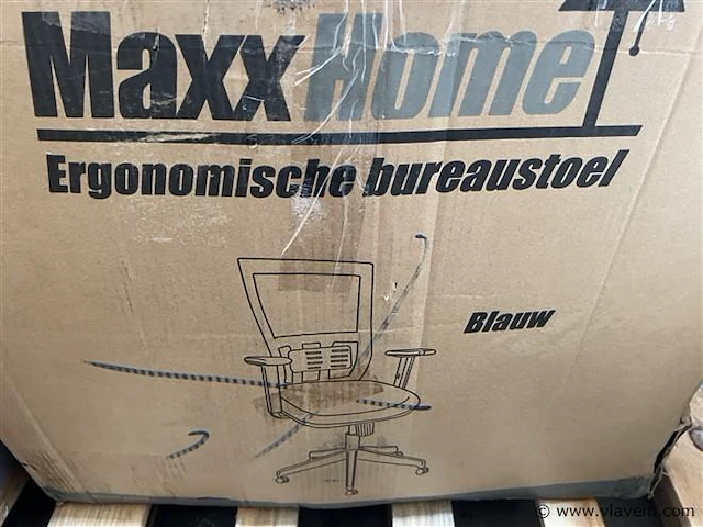 Ergonomische bureaustoel, blauw - afbeelding 1 van  1