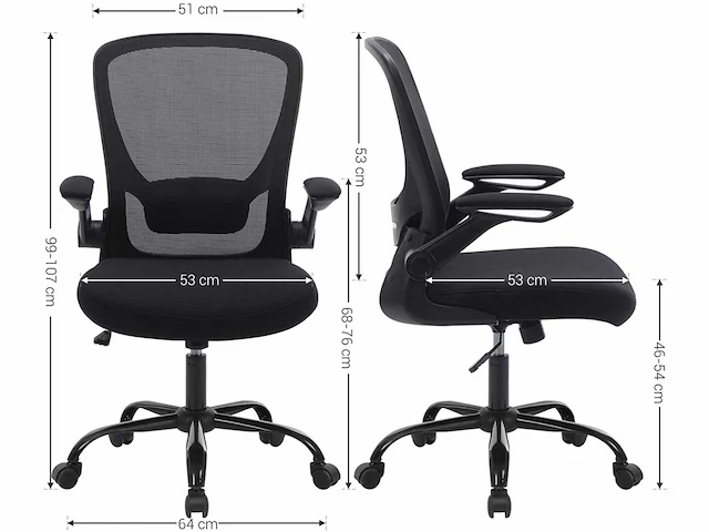 Ergonomische bureaustoel, bureaustoel - afbeelding 4 van  9