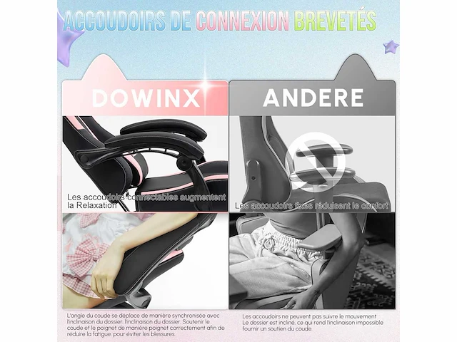 Ergonomische computerstoel - lendensteun - afbeelding 8 van  9