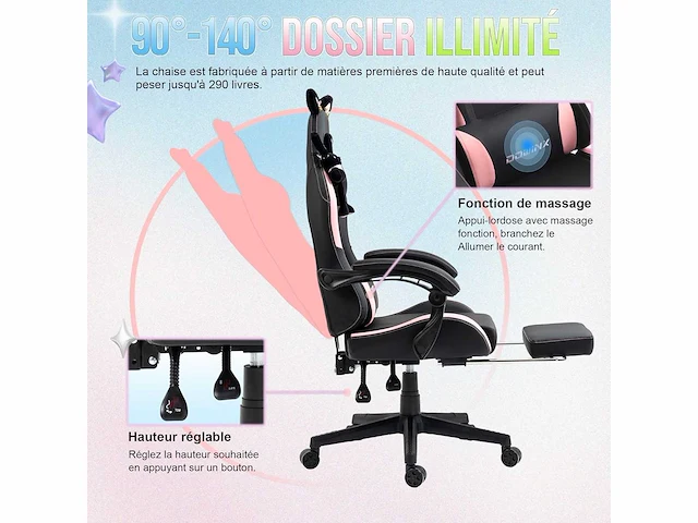 Ergonomische computerstoel - lendensteun - afbeelding 9 van  9