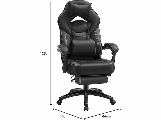 Ergonomische gamestoel, gamestoel, bureaustoel - afbeelding 3 van  9