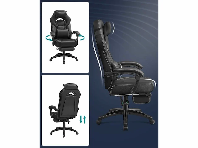 Ergonomische gamestoel, gamestoel, bureaustoel - afbeelding 6 van  9