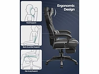 Ergonomische gamestoel, gamestoel, bureaustoel - afbeelding 9 van  9