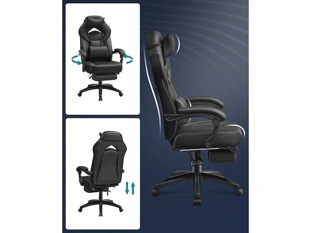 Ergonomische gamestoel, gamestoel, bureaustoel - afbeelding 10 van  22