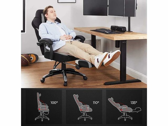 Ergonomische gaming stoel, gaming stoel - afbeelding 8 van  9