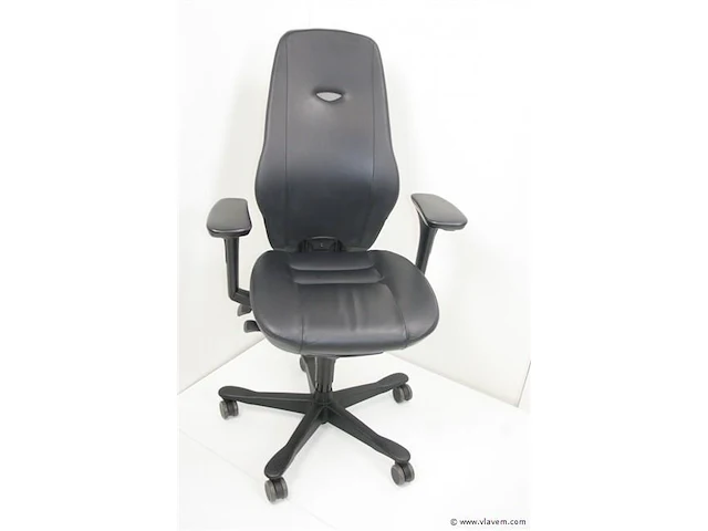 Ergonomische lederen bureaustoel kinnarps plus (6) - afbeelding 1 van  6