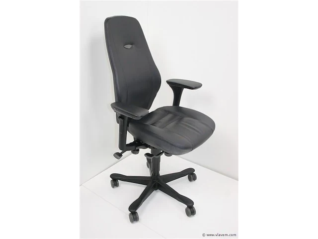 Ergonomische lederen bureaustoel kinnarps plus (6) - afbeelding 3 van  6
