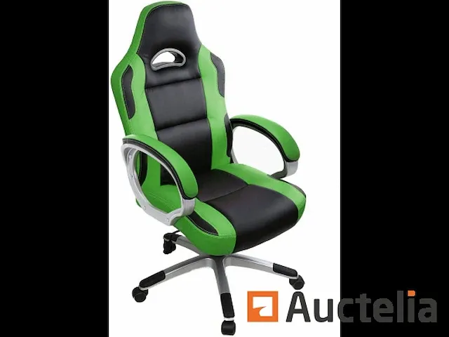 Ergonomische zetel gamer draaibaar-hoogte verstelbaar - afbeelding 1 van  8