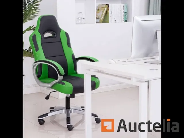 Ergonomische zetel gamer draaibaar-hoogte verstelbaar - afbeelding 5 van  8