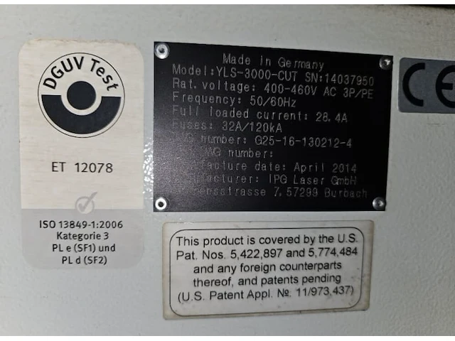 Ermaksan fibermak gen2 lm 3000.6x2 laser-snijmachine met buizensnijder - afbeelding 5 van  9