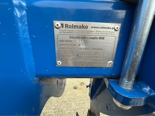 Erosieploeg rolmako, voorzetwoeler 3m - afbeelding 4 van  4