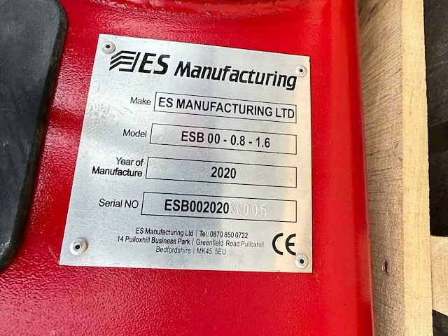 Es manufacturing - esb 00 - hydraulische breekhamer - 2020 - ongebruikt - afbeelding 9 van  9
