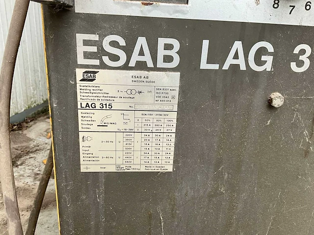 Esab lag 315 lasmachine - afbeelding 13 van  14