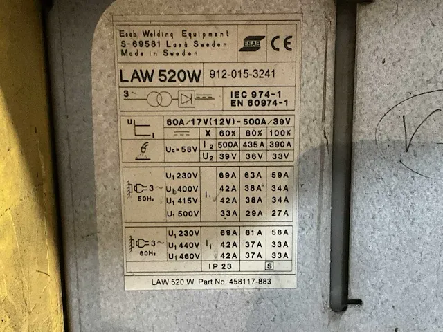 Esab law520w lasapparaat - afbeelding 5 van  5