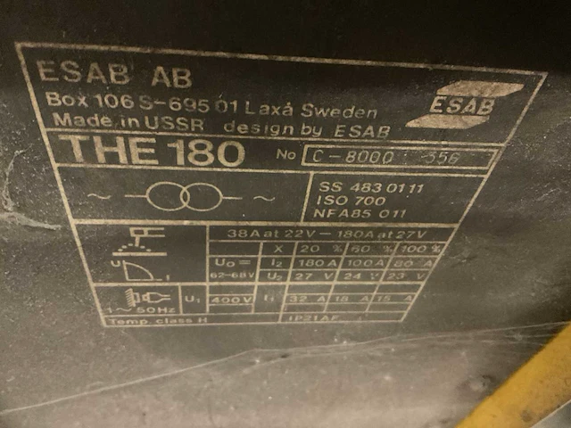 Esab the 180 lasapparaat - afbeelding 5 van  5