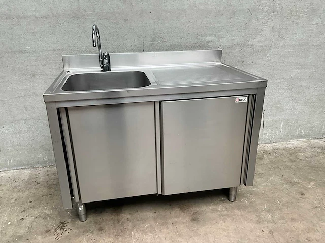 Esco rvs spoeltafel met boiler - afbeelding 2 van  6