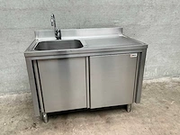 Esco rvs spoeltafel met boiler - afbeelding 2 van  6