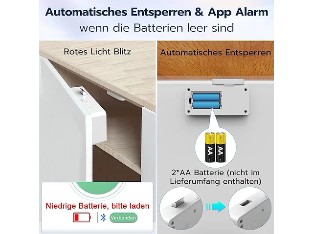 Eseesmart elektronisch meubelslot - afbeelding 3 van  5