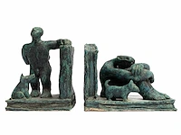 Esperanza romero - 2 boeksteunen - keramiek - afbeelding 1 van  6