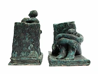 Esperanza romero - 2 boeksteunen - keramiek - afbeelding 2 van  6