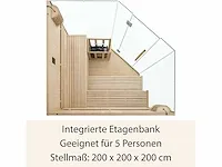 Espoo 200 premium saunacabine met harvia oven - afbeelding 5 van  7
