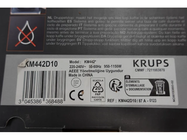 Espressomachine krups - afbeelding 3 van  3