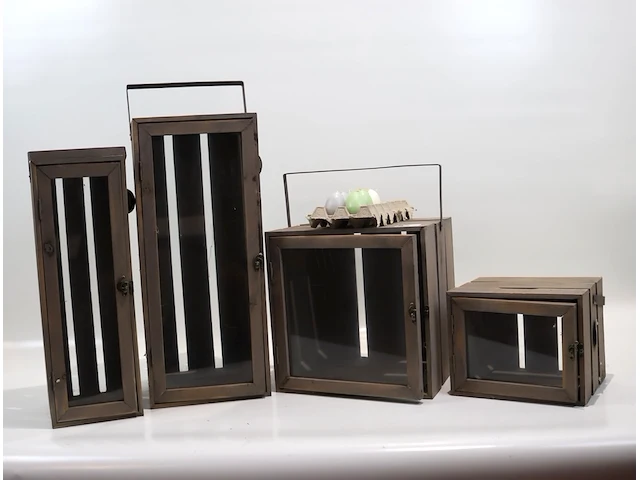 Esschert presentatiebox hout (x4) - afbeelding 1 van  5
