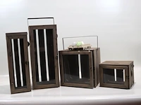 Esschert presentatiebox hout (x4) - afbeelding 1 van  5