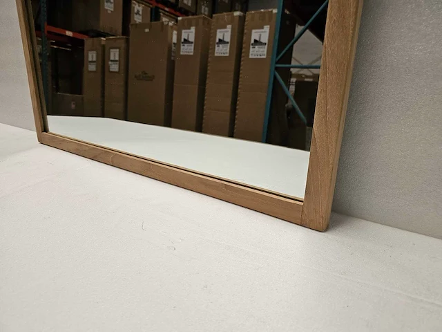 Essential teak spiegel 70 x 3 x h90cm met frame 3cm - afbeelding 3 van  3