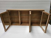 Essential teak spiegelkast grenoble 120 x 50cm met 3 deuren - afbeelding 3 van  5