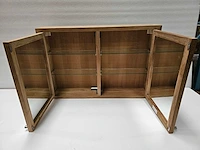 Essential teak spiegelkast grenoble 90 x 50cm met 2 deuren - afbeelding 3 van  5