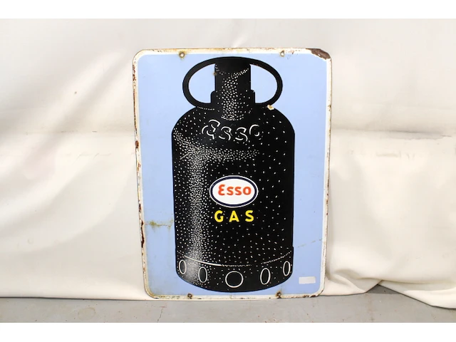 Esso gas emaille paneel dubbelzijdig - afbeelding 4 van  6