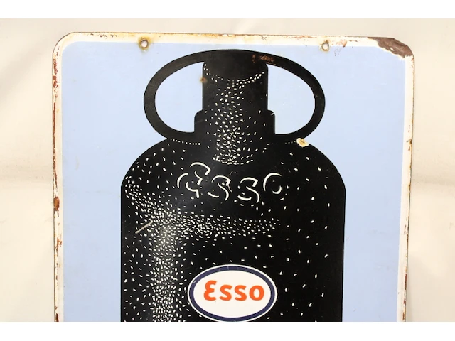 Esso gas emaille paneel dubbelzijdig - afbeelding 5 van  6