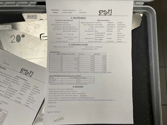 Estl set kalibratie mallen - afbeelding 6 van  7