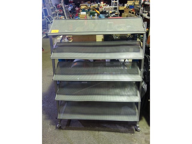 Etaleerrek met 5 schappen - afbeelding 1 van  2