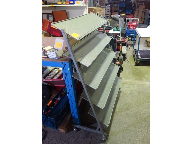 Etaleerrek met 5 schappen - afbeelding 2 van  2