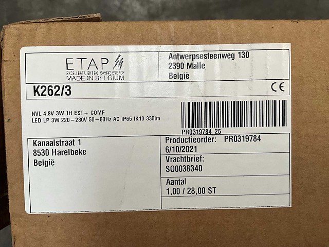 Etap nvk 4,8v 3w noodverlichting (4x) - afbeelding 4 van  5