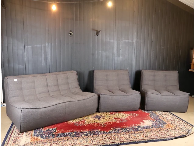 Ethnicraft n107 fauteuil - tweezit en 2x eenzit - afbeelding 1 van  12