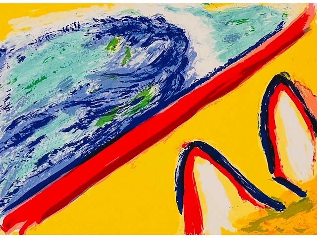 Etienne elias (1936-2007) - zeefdruk - afbeelding 1 van  9