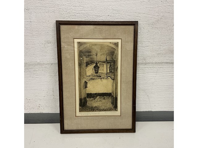 Ets, vlaaikensgang-lantaarn 53/100 antwerpen - afbeelding 1 van  2