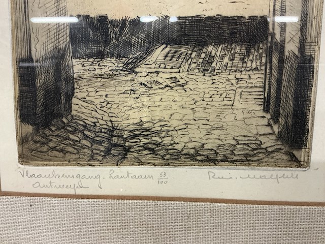 Ets, vlaaikensgang-lantaarn 53/100 antwerpen - afbeelding 2 van  2