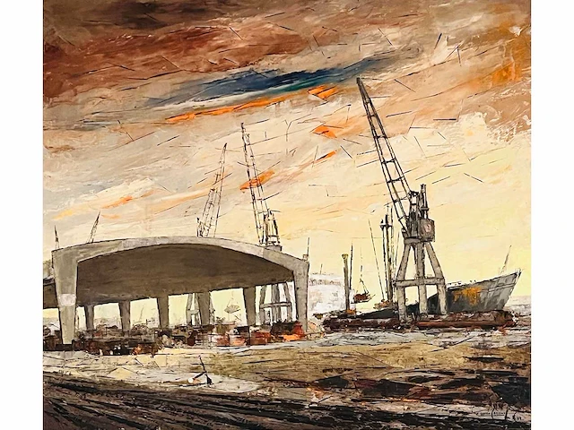 Eugène gaston callens (antwerpen 1925-2004) groot - afbeelding 1 van  8